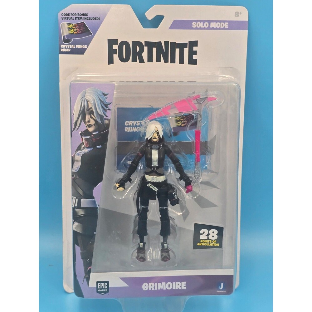 Fortnite Grimoire Action Figure - Black, White & Pink Accent